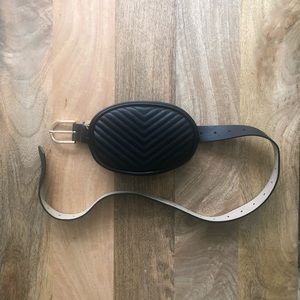 Chevron Quilted Fanny Pack Belt Bag